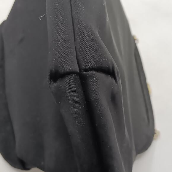 Vintage Mini Purse Black Gold Chain and Hardware - Picture 11 of 14